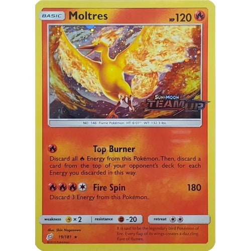 Moltres - 19/181 (Team Up Stamped) (019/181) (Miscellaneous Cards & Products) - PokéBox Australia