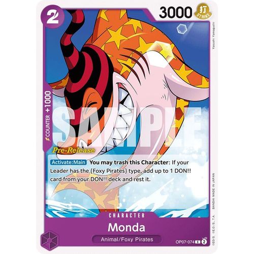Monda (OP07 - 074) [500 Years in the Future Pre - Release Cards] - PokéBox Australia