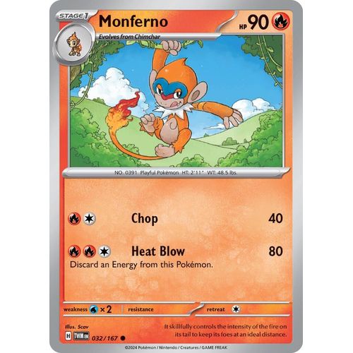 Monferno (032/167) [SV06: Twilight Masquerade] - PokéBox Australia