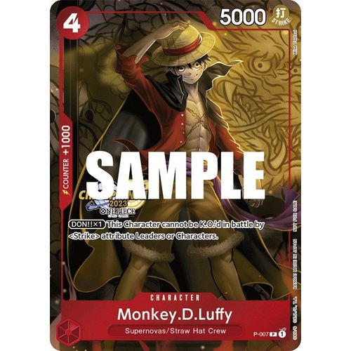 Monkey.D.Luffy (007) (CS 2023 Celebration Pack) (P - 007) [One Piece Promotion Cards] - PokéBox Australia