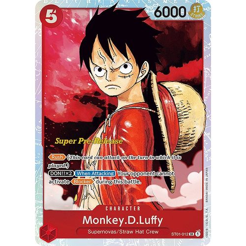 Monkey.D.Luffy (012) (ST01 - 012) [Super Pre - Release Starter Deck 1: Straw Hat Crew] - PokéBox Australia