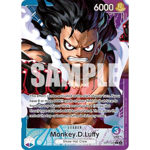 Monkey.D.Luffy (040) (Alternate Art) (OP11 - 040) [A Fist of Divine Speed] - PokéBox Australia