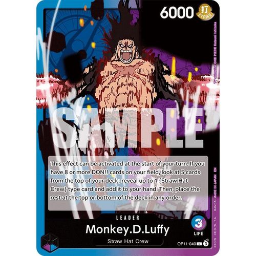 Monkey.D.Luffy (040) (OP11 - 040) [A Fist of Divine Speed] - PokéBox Australia