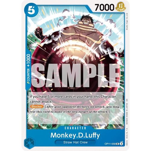 Monkey.D.Luffy (058) (OP11 - 058) [A Fist of Divine Speed] - PokéBox Australia