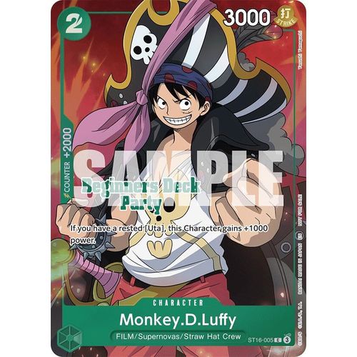 Monkey.D.Luffy (Beginners Deck Party [ST - 23] - [ST - 28] Winner Pack) (ST16 - 005) (One Piece Promotion Cards) - PokéBox Australia