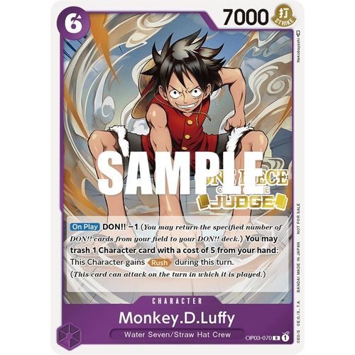 Monkey.D.Luffy (Judge Pack Vol. 2) (OP03 - 070) [One Piece Promotion Cards] - PokéBox Australia