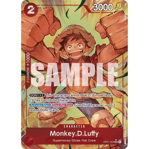 Monkey.D.Luffy (OP01 - 024) (Alternate Art) (OP01 - 024) [Premium Booster - The Best - ] - PokéBox Australia