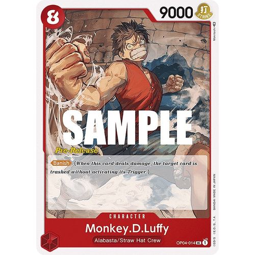 Monkey.D.Luffy (OP04 - 014) [Kingdoms of Intrigue Pre - Release Cards] - PokéBox Australia