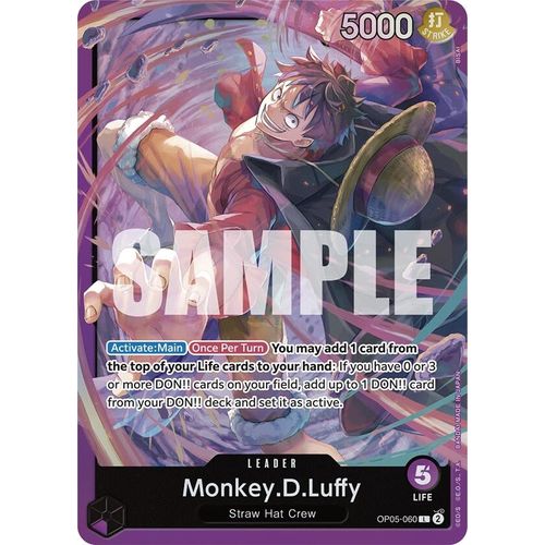 Monkey.D.Luffy (OP05 - 060) (OP05 - 060) [Starter Deck 18: PURPLE Monkey.D.Luffy] - PokéBox Australia