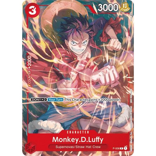 Monkey.D.Luffy - P - 006 (Tournament Pack Vol. 1) (P - 006) [One Piece Promotion Cards] - PokéBox Australia