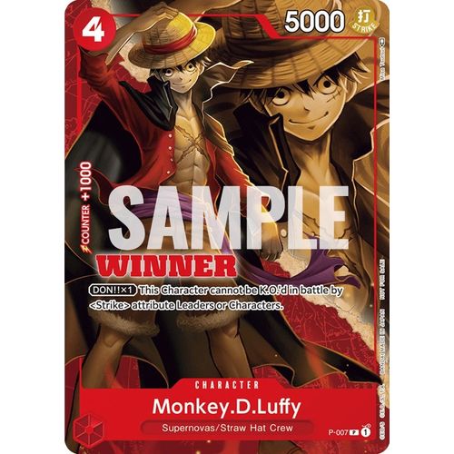Monkey.D.Luffy - P - 007 (Winner Pack Vol. 1) (P - 007) [One Piece Promotion Cards] - PokéBox Australia