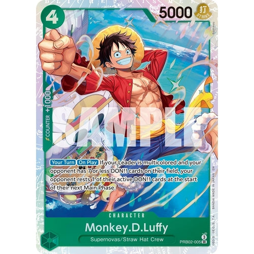 Monkey.D.Luffy - PRB02 - 005 (PRB02 - 005) (Premium Booster - The Best - Vol. 2) - PokéBox Australia