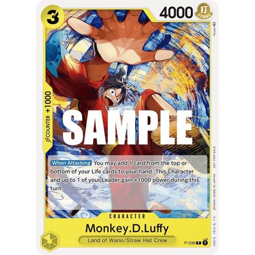 Monkey.D.Luffy (Pre - Release Tournament) (P - 036) [One Piece Promotion Cards] - PokéBox Australia