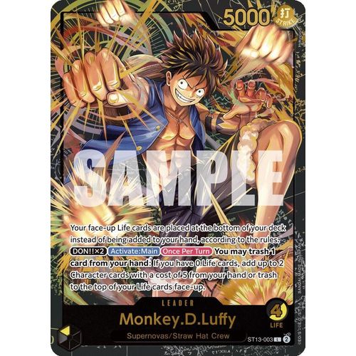 Monkey.D.Luffy (Premium Card Collection - Leader Collection - ) (ST13 - 003) [One Piece Promotion Cards] - PokéBox Australia
