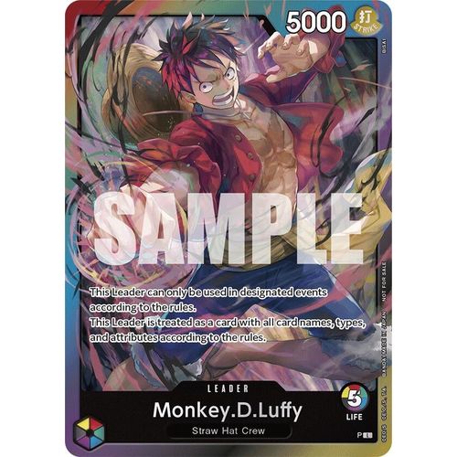 Monkey.D.Luffy (Release Event Leader) (P) [One Piece Promotion Cards] - PokéBox Australia