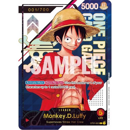 Monkey.D.Luffy - ST01 - 001 [Serial Number] (ST01 - 001) [One Piece Promotion Cards] - PokéBox Australia