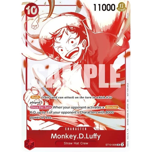 Monkey.D.Luffy - ST10 - 006 (3rd Anniversary Treasure Campaign Pack) (ST10 - 006) (One Piece Promotion Cards) - PokéBox Australia