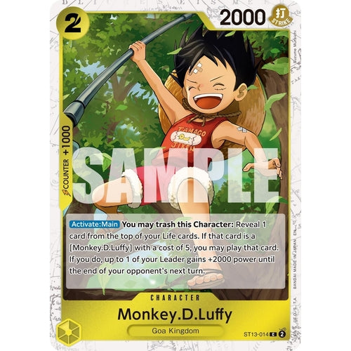 Monkey.D.Luffy - ST13 - 014 (Pirate Foil) (ST13 - 014) (Premium Booster - The Best - Vol. 2) - PokéBox Australia