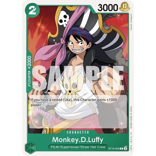 Monkey.D.Luffy (ST16 - 005) (ST16 - 005) [Starter Deck 16: GREEN Uta] - PokéBox Australia