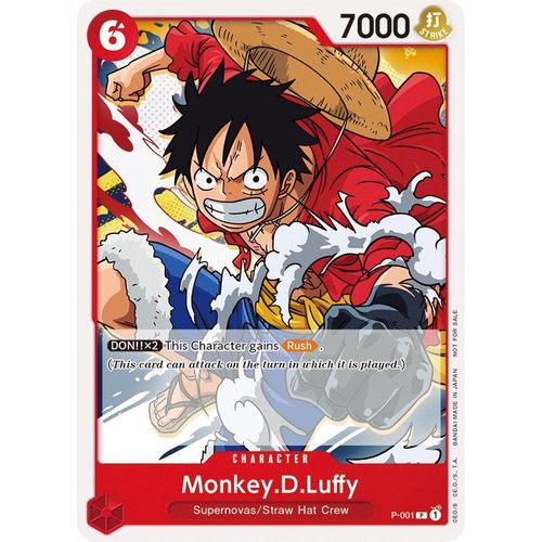 Monkey.D.Luffy (Super Pre - Release) [Participant] (P - 001) [One Piece Promotion Cards] - PokéBox Australia