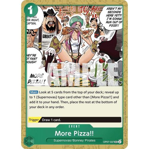 More Pizza!! (Reprint) (OP07 - 037) [Starter Deck 24: GREEN Jewelry Bonney] - PokéBox Australia