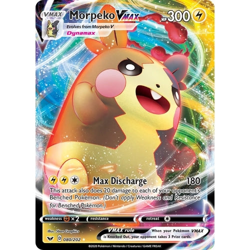 Morpeko VMAX (080/202) (SWSH01: Sword & Shield Base Set) - PokéBox Australia