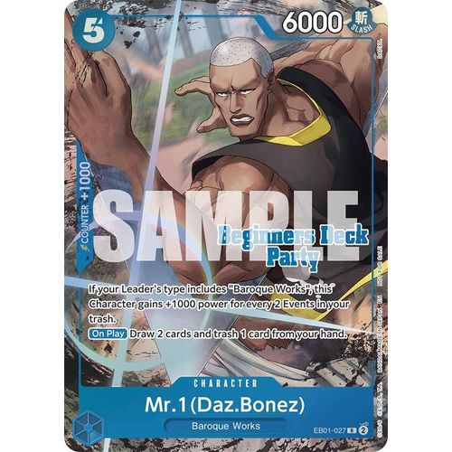Mr. 1 (Daz.Bonez) (Beginners Deck Party [ST - 23] - [ST - 28] Winner Pack) (EB01 - 027) (One Piece Promotion Cards) - PokéBox Australia
