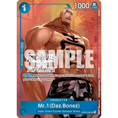 Mr.1 (Daz.Bonez) (Offline Regional 2024 Vol. 3) [Finalist] (OP02 - 063) [One Piece Promotion Cards] - PokéBox Australia