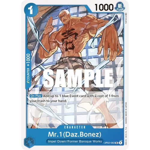 Mr.1 (Daz.Bonez) (OP02 - 063) [Paramount War] - PokéBox Australia