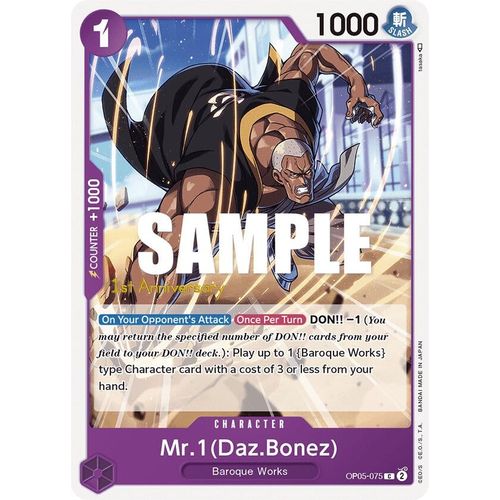 Mr.1 (Daz.Bonez) (OP05 - 075) [Awakening of the New Era: 1st Anniversary Tournament Cards] - PokéBox Australia