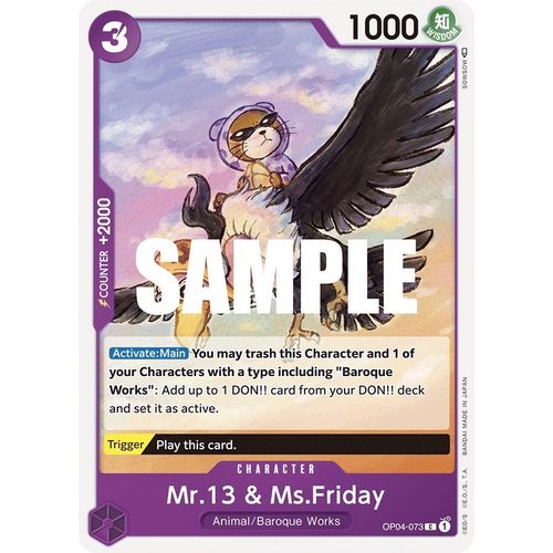 Mr.13 & Ms.Friday (OP04 - 073) [Kingdoms of Intrigue] - PokéBox Australia