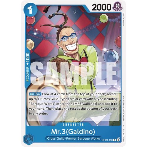 Mr.3(Galdino) (Reprint) (OP09 - 056) [Starter Deck 25: BLUE Buggy] - PokéBox Australia