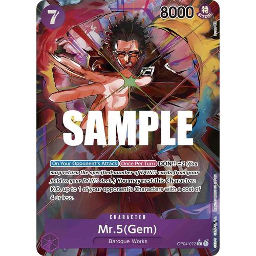 Mr.5 (Gem) (Alternate Art) (OP04 - 072) [Kingdoms of Intrigue] - PokéBox Australia
