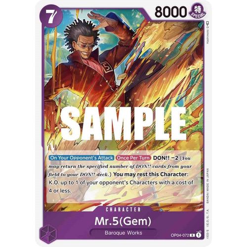 Mr.5 (Gem) (OP04 - 072) [Kingdoms of Intrigue] - PokéBox Australia
