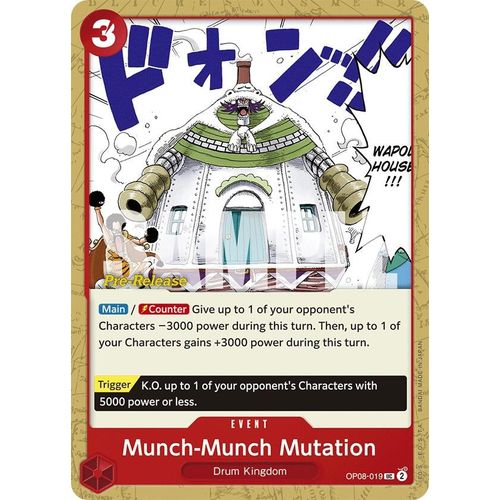 Munch - Munch Mutation (OP08 - 019) [Two Legends Pre - Release Cards] - PokéBox Australia