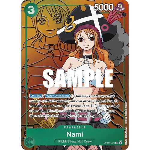Nami (Alternate Art) (OP02 - 036) [Paramount War] - PokéBox Australia