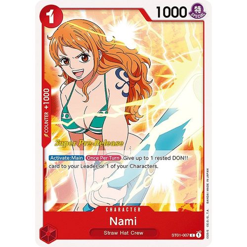 Nami (ST01 - 007) [Super Pre - Release Starter Deck 1: Straw Hat Crew] - PokéBox Australia