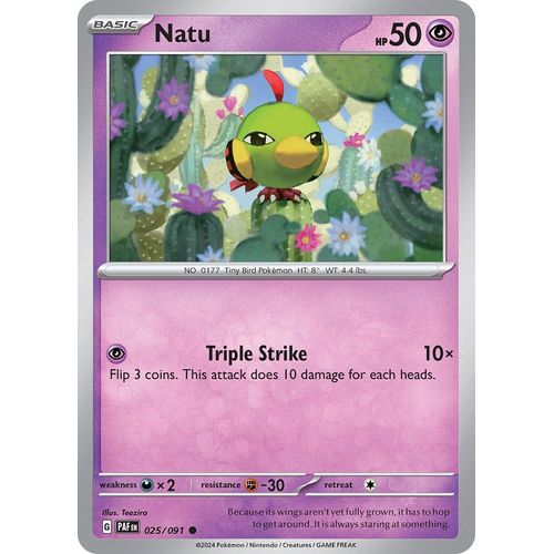 Natu (025/091) [SV: Paldean Fates] - PokéBox Australia