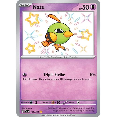 Natu (151/091) [SV: Paldean Fates] - PokéBox Australia