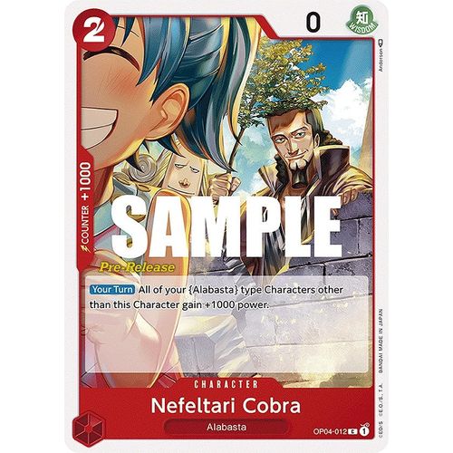 Nefeltari Cobra (OP04 - 012) [Kingdoms of Intrigue Pre - Release Cards] - PokéBox Australia