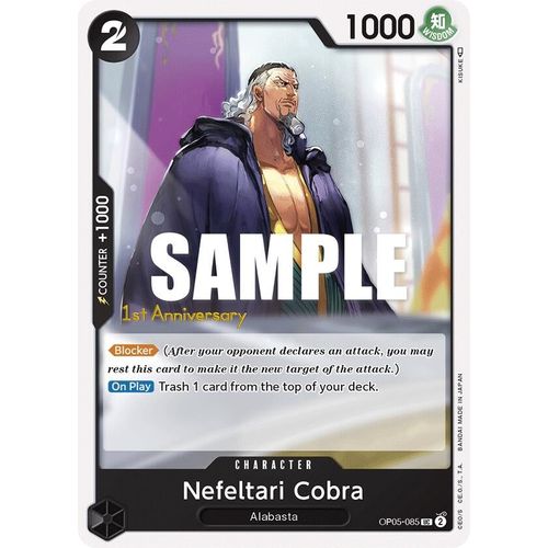 Nefeltari Cobra (OP05 - 085) [Awakening of the New Era: 1st Anniversary Tournament Cards] - PokéBox Australia