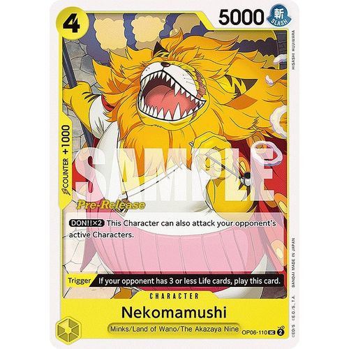 Nekomamushi (OP06 - 110) [Wings of the Captain Pre - Release Cards] - PokéBox Australia