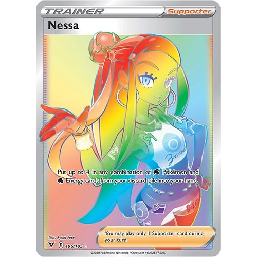 Nessa (Secret) (196/185) (SWSH04: Vivid Voltage) - PokéBox Australia