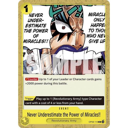 Never Underestimate the Power of Miracles!! (OP09 - 116) [Emperors in the New World] - PokéBox Australia