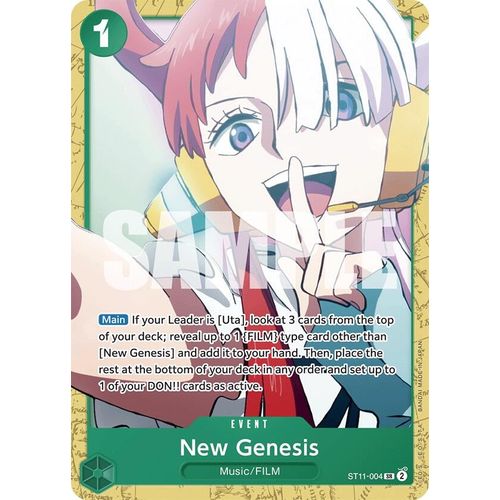 New Genesis (ST11 - 004) [Starter Deck 16: GREEN Uta] - PokéBox Australia