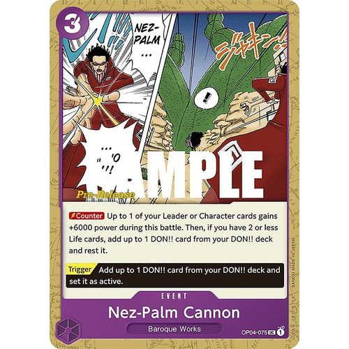Nez - Palm Cannon (OP04 - 075) [Kingdoms of Intrigue Pre - Release Cards] - PokéBox Australia