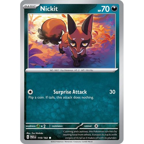 Nickit (119/182) [SV04: Paradox Rift] - PokéBox Australia