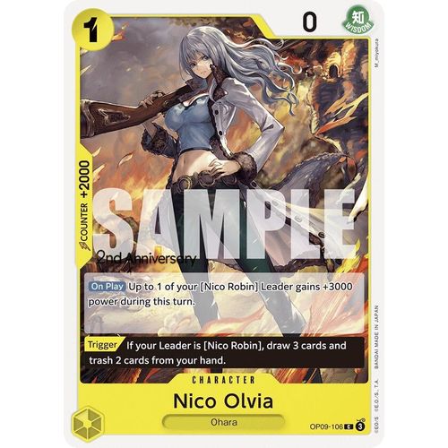 Nico Olvia (OP09 - 106) [Emperors in the New World: 2nd Anniversary Tournament Cards] - PokéBox Australia