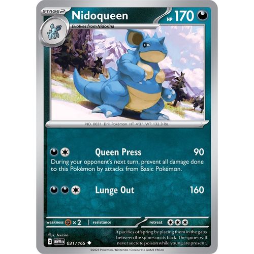 Nidoqueen (031/165) [SV: Scarlet & Violet 151] - PokéBox Australia
