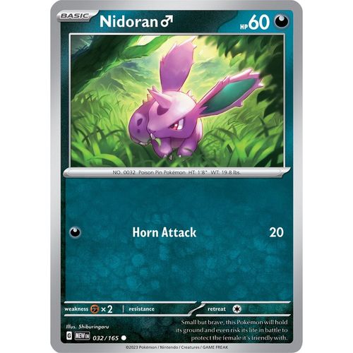 Nidoran M (032/165) [SV: Scarlet & Violet 151] - PokéBox Australia